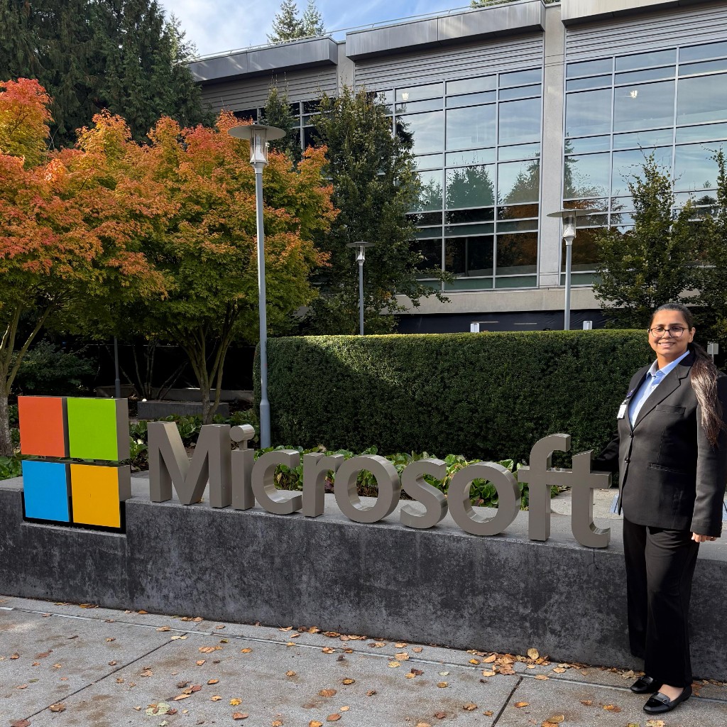 Mini Yadav at Microsoft HQ